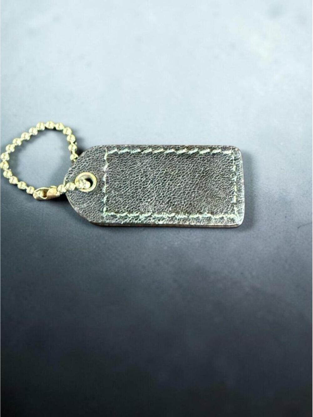 Coach Leather Hangtag Black (2") - Picture 2 of 3
